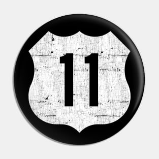 Route 11 -- Vintage Look Design Pin