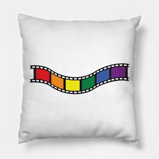 Film Strip - Rainbow Pride Pillow