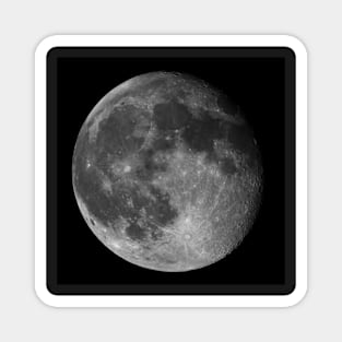 Full moon on black night sky background Magnet