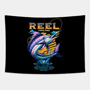 Reel Cool Dad The Florida Keys Father's Day Fishing Tapestry