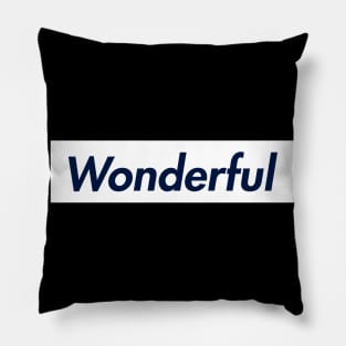 SUPER LOGO WONDERFUL Pillow