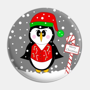 CHRISTMAS Funny Penguin. Pin