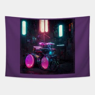 CyberPunk Drum kit Tapestry