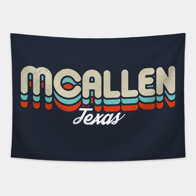 Retro McAllen Texas Tapestry by rojakdesigns