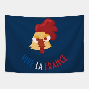 Vive la France Rooster Tapestry