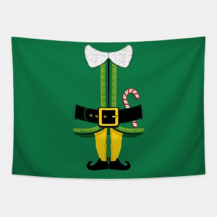 Mini Elf Yourself - Funny Christmas Elf Costume T-Shirt Tapestry