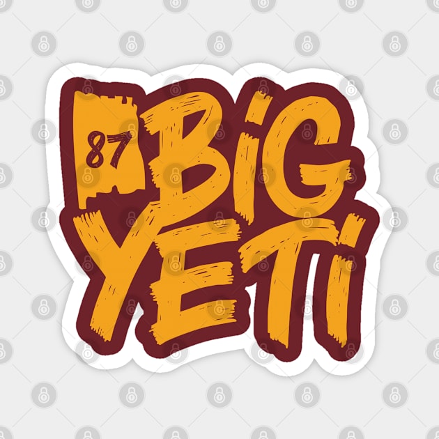 Kansas City Red Big Yeti Magnet by Emma