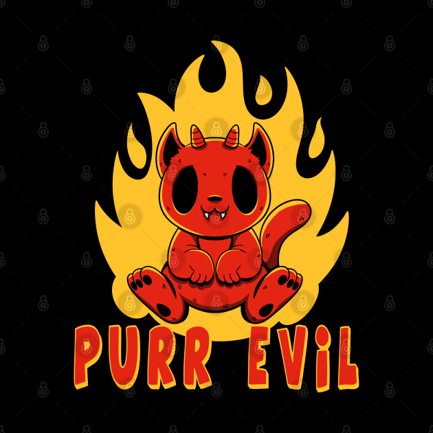 Purr Evil by Malakian Art