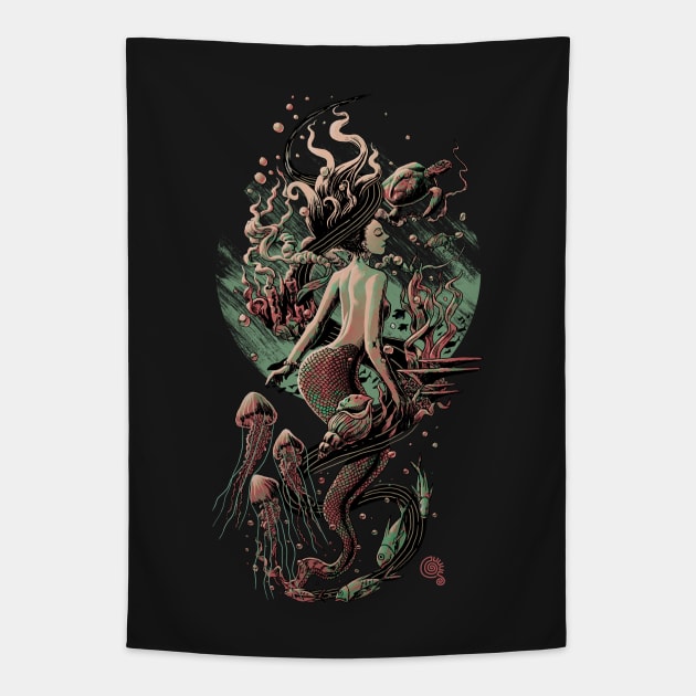 Mermaid Tapestry by qetza