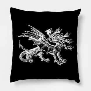 Mythical Heraldic Hydra Pillow