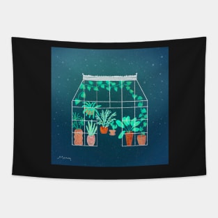 Starlight Greenhouse by MarcyBrennanArt Tapestry