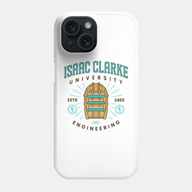 Isaac Clarke University Crest Phone Case by Lagelantee