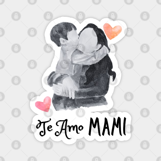 Te amo mami. Idea de regalo para mamá. Madre e hijo Magnet by FreeSoulLab