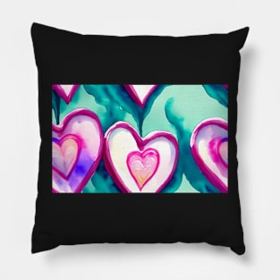 Seamless Valentine's Day Patterns IV Pillow