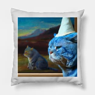 Meowster Smurf Cat Pillow