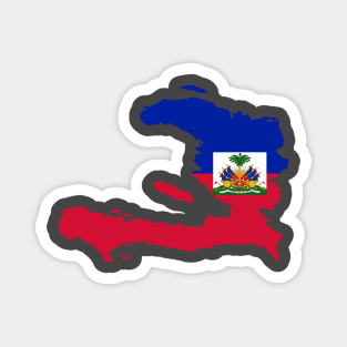 HAITIAN MAP FLAG Magnet