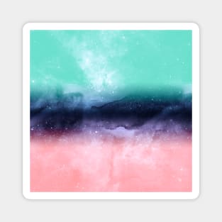 Modern watercolor abstract paint Magnet