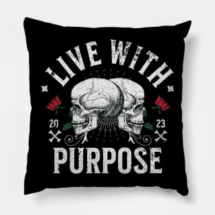 Unisex t-shirt, inspirational t-shirt, life purpose, self-reflection, empowerment, motivational, personal growth, purpose-driven Pillow