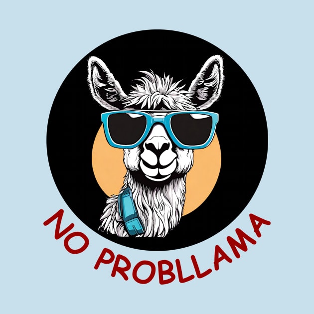 No Probllama  | Llama Pun by Allthingspunny