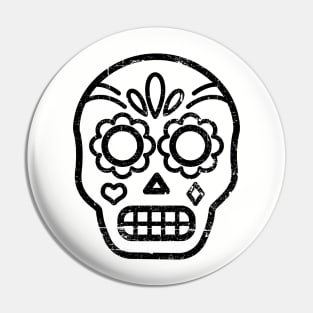 Skull icon - dia de los muertos Pin