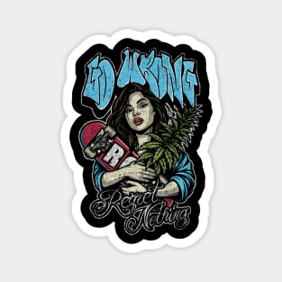 Dope Skate Girl Magnet