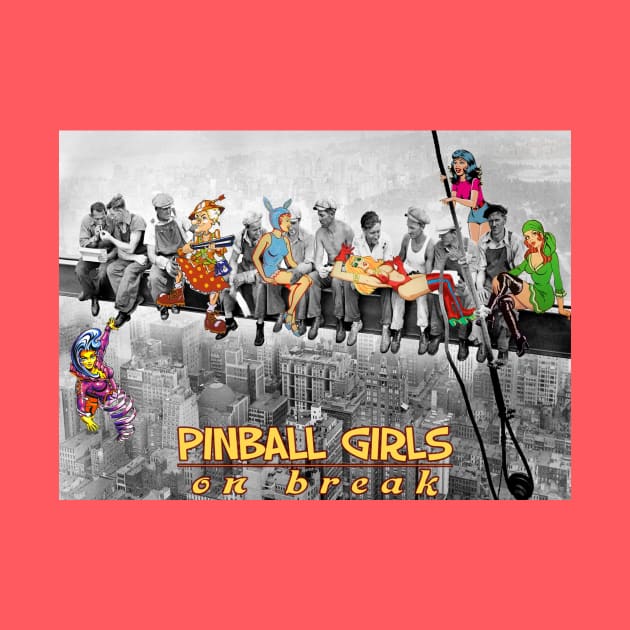 Pinball Girls on break by Uwantmytees