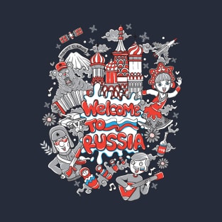 welcome to russia illustration T-Shirt