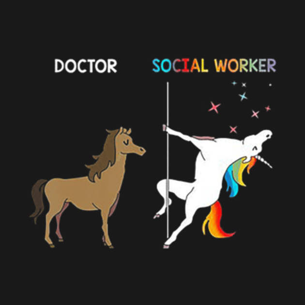 Doctor Social Worker Unicorn Dancing Pole Doctor Social Worker