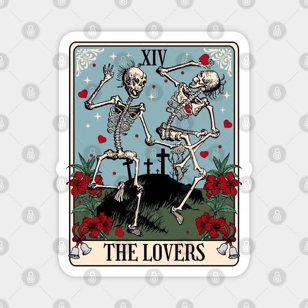 The Lovers Tarot Card Magnet by HolidayBug