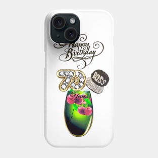 Celebrating 70th Birthday like a Boss Phone Case