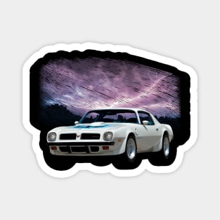 1974 Pontiac Firebird Trans AM in our lightning series on back Magnet