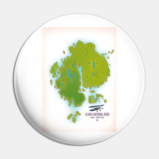 Acadia national park Map Pin
