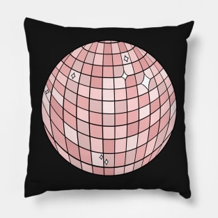 Pink Disco Ball Pillow