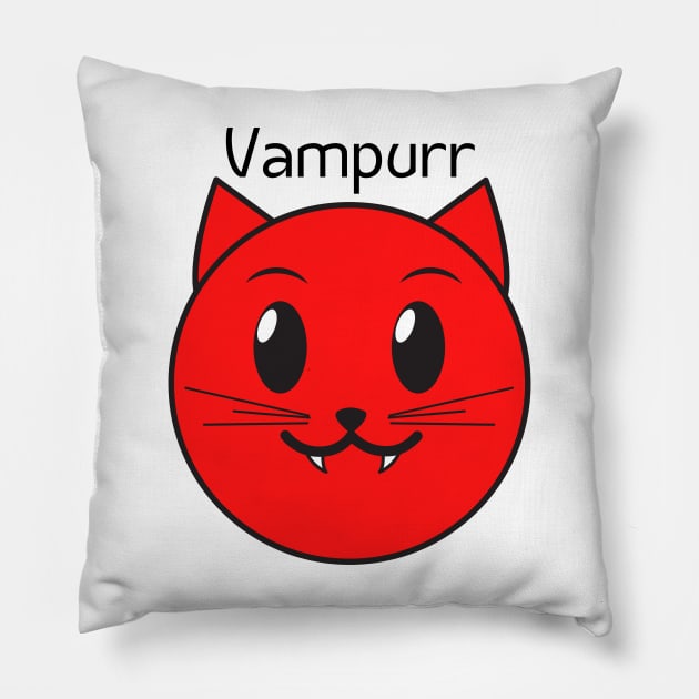 Vampurr Pillow by HobbyAndArt