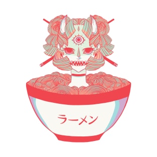 Monster Oni Girl Ramen T-Shirt