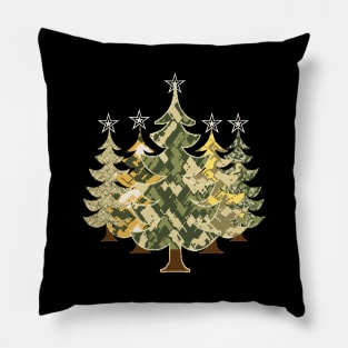 Camouflage Christmas tree. christmas gift idea Pillow