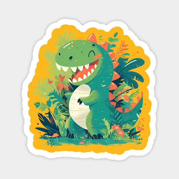 cute dino Magnet by peterdoraki