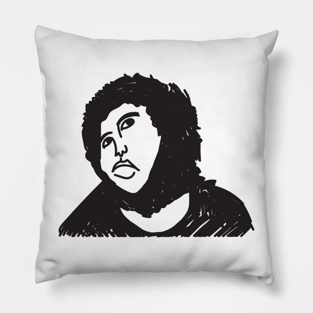 Botched Jesus Painting Meme Pillow by Meme Gifts