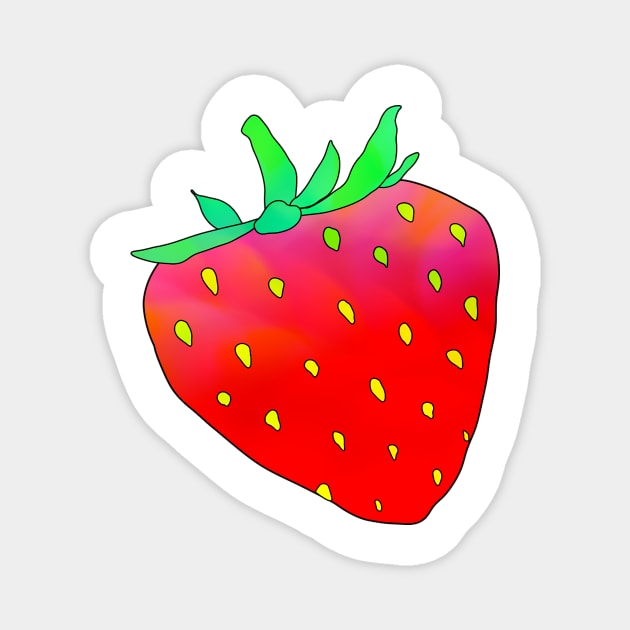 Trippy Strawberry Variation 4 Magnet by lolosenese