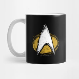Star Trek: The Next Generation Property Of U.S.S. Enterprise White Mug
