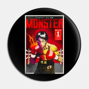 Naoya Monster Dark Manga Cover Pin