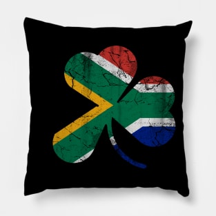 South Africa Flag Shamrock St Patrick's Day Pillow