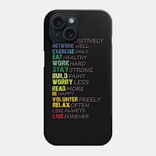 Stay Positive//Think Positively Phone Case