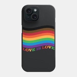 Love is Love Rainbow Flag - Philly Phone Case