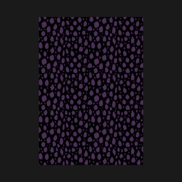 Black and purple Spot Dalmatian Pattern by Juliewdesigns