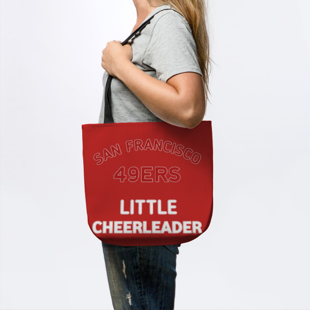 Little 49ers Cheerleader Nfl Football Vintage San Francisco California Cute Newborn 1970s D12 Gift Sanfrancisco 49er Fan Tote Teepublic