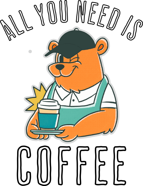 All You Need Is Coffee Coffee Addict Kids T-Shirt by Odetee