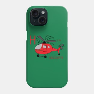 H is for Helicopter Phone Case