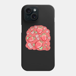 Strawberries and Blossoms - Berry Phone Case