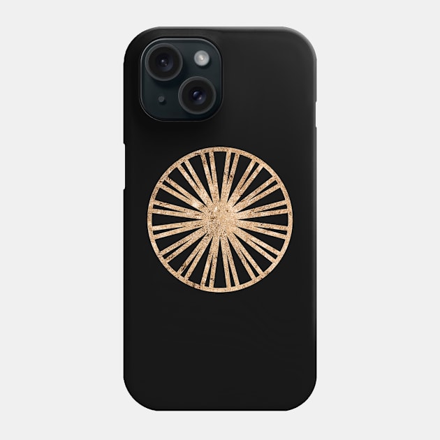 Gold Geometric Glyph Mandala Sigil Rune Sign Seal  -  036 Phone Case by Holy Rock Design